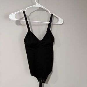 Black Bodysuit with Adjustable Straps